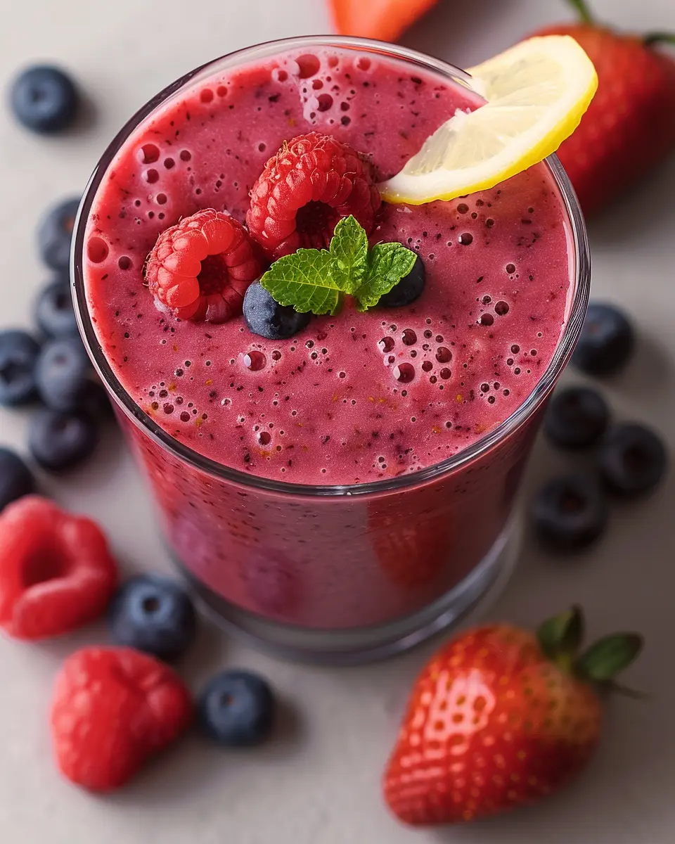 Lemon Berry Power Smoothie: The Best Energizing Breakfast Boost