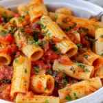 Rigatoni arrabbiata
