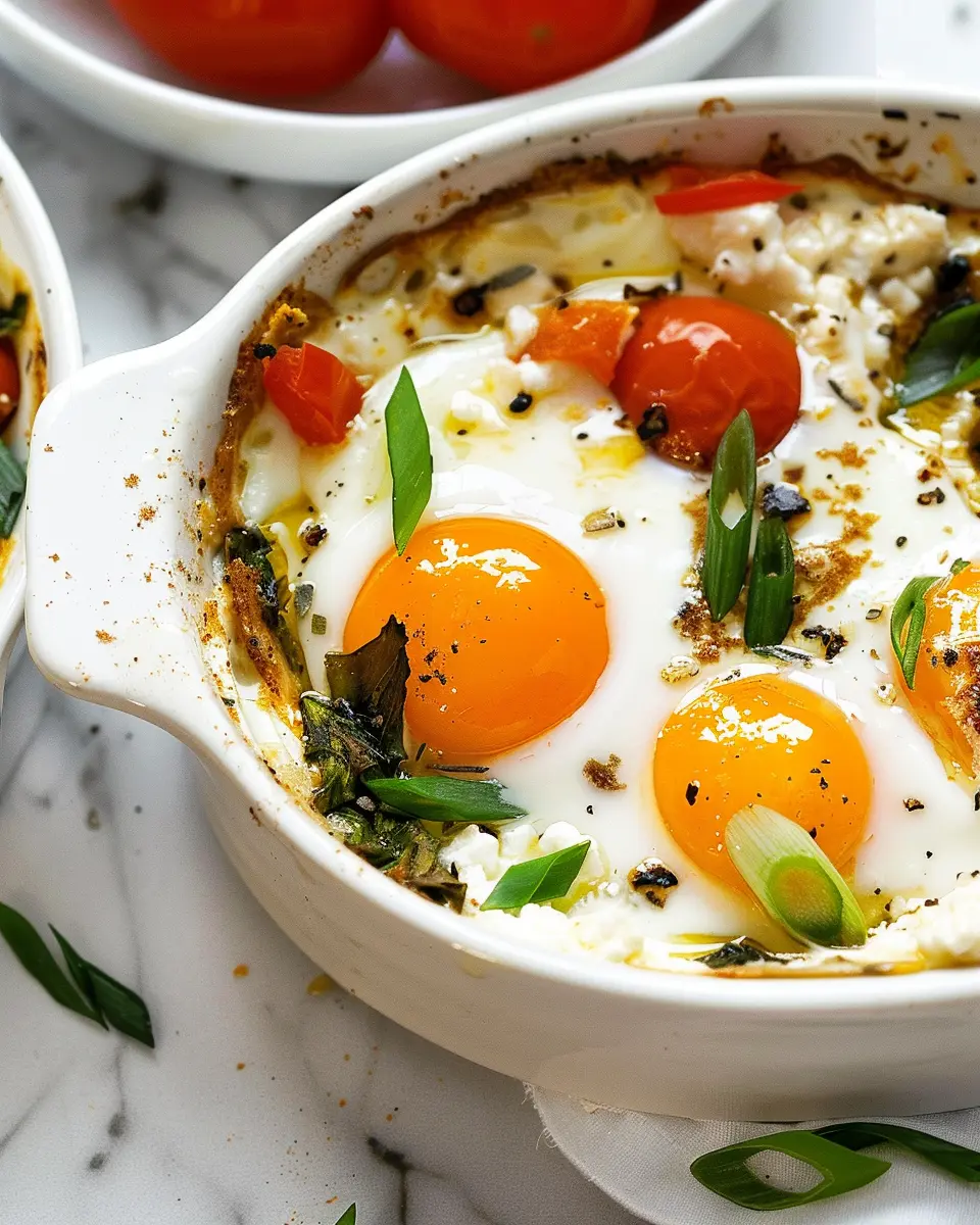 Mediterranean Baked Feta Eggs: Easy Comfort Food Delight