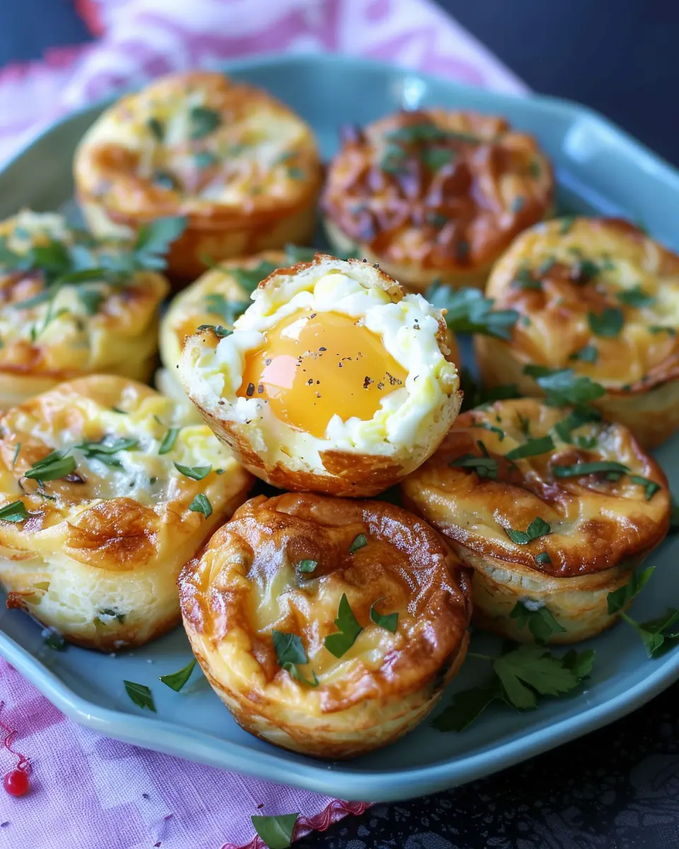 Easy Breakfast Egg Puffs: Delicious Turkey Bacon &amp; Chicken Ham Treats