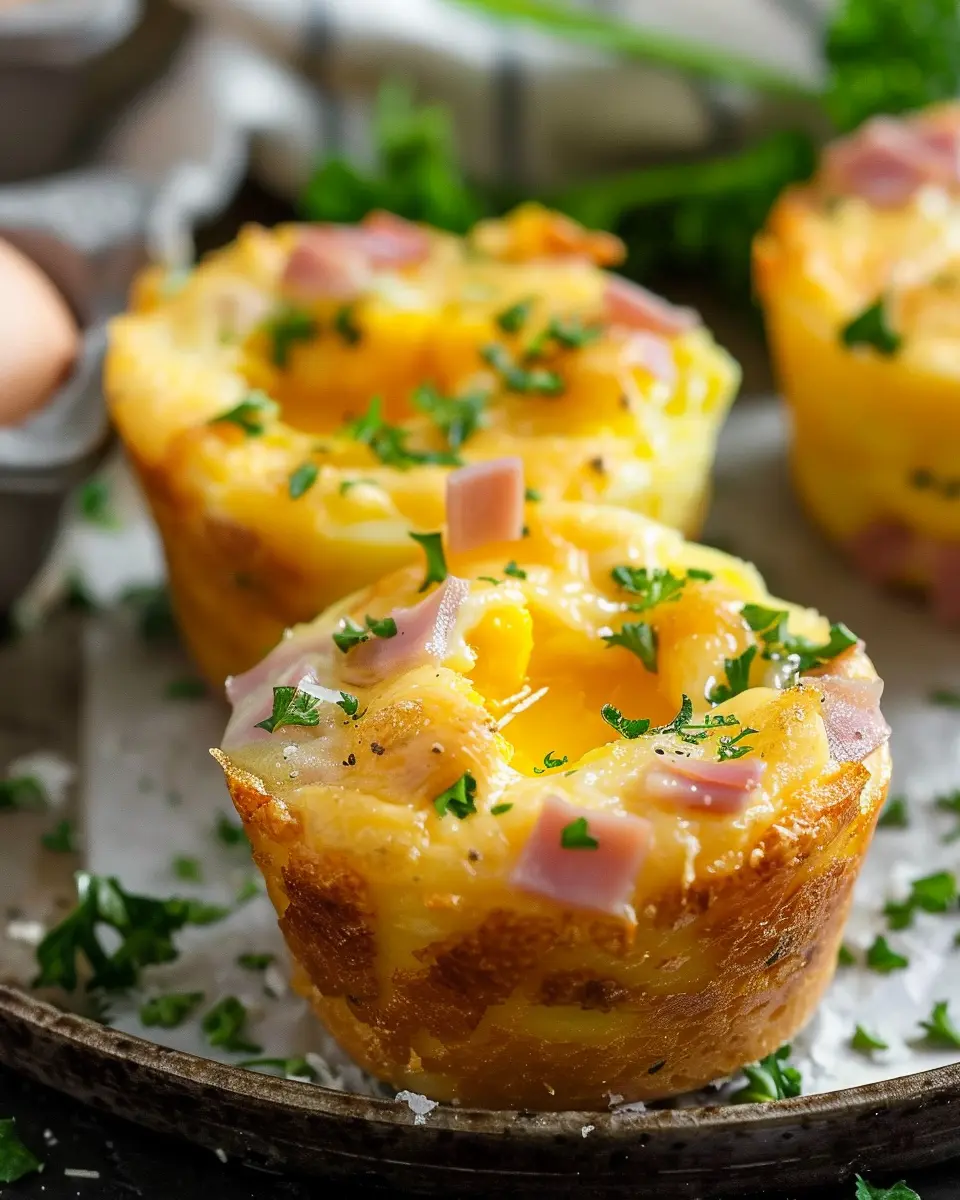 Ham and Cheese Egg Cups with Turkey Bacon: Easy and Delicious