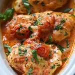 Crockpot Creamy Tomato Basil Chicken
