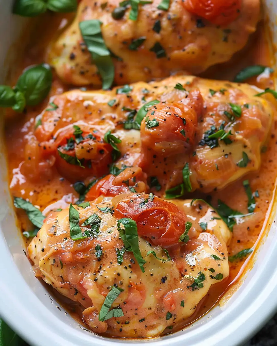 Crockpot Creamy Tomato Basil Chicken: Easy Comfort Food Delight