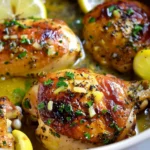 Crockpot Lemon Garlic Butter Chicken