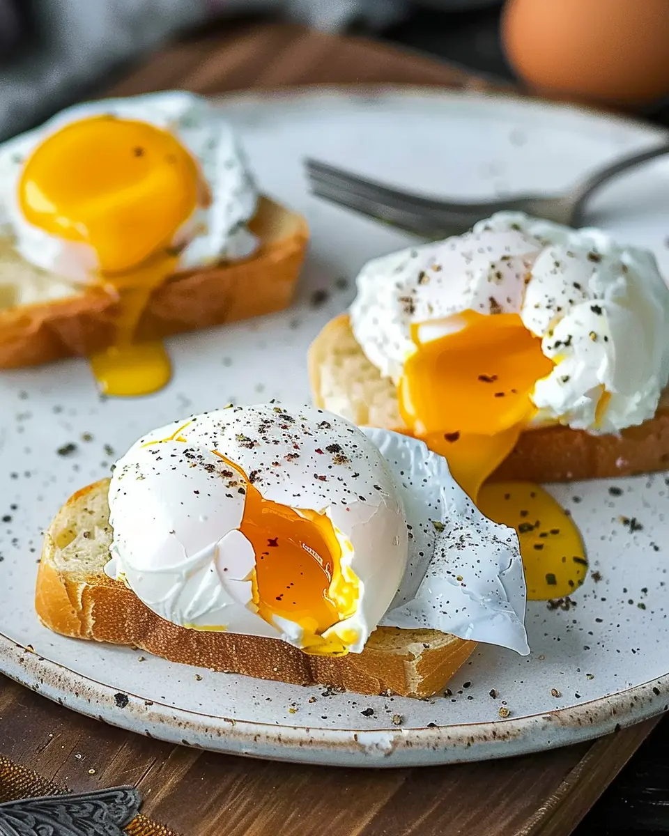 Easy Poached Eggs: A Perfect Start to Your Day with Turkey Bacon
