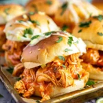 Sheet Pan Buffalo Chicken Sliders