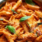 Roasted red pepper pasta