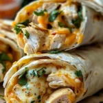 Cheesy Garlic Chicken Wraps