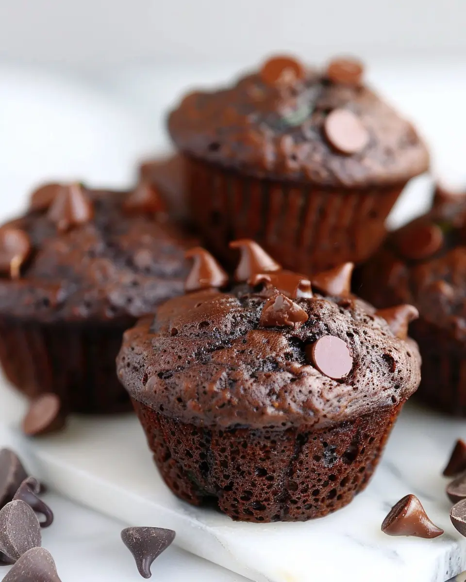 Double Chocolate Zucchini Muffins: Easy and Deliciously Indulgent