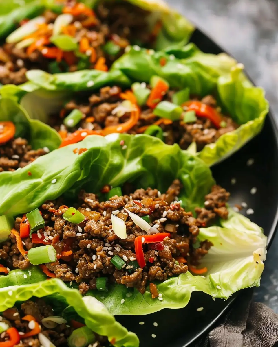 Asian-Style Ground Beef Lettuce Wraps: Easy, Delicious, and Healthy