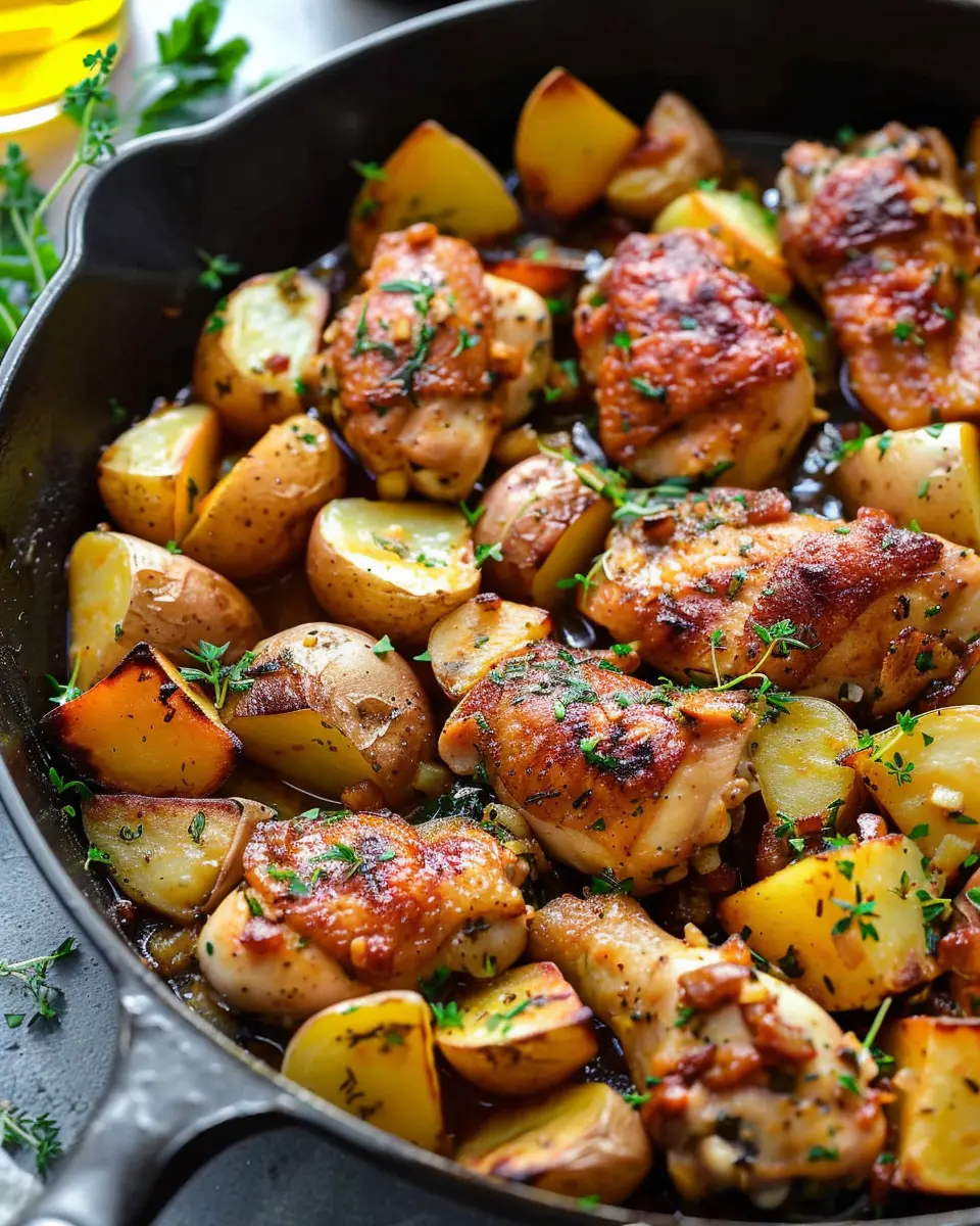 Garlic Butter Chicken and Potatoes Recipe for Effortless Flavor