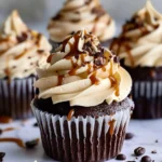 Chocolate Espresso Cupcakes with Salted Caramel Buttercream