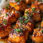 Mouthwatering Honey Garlic Salmon Bites