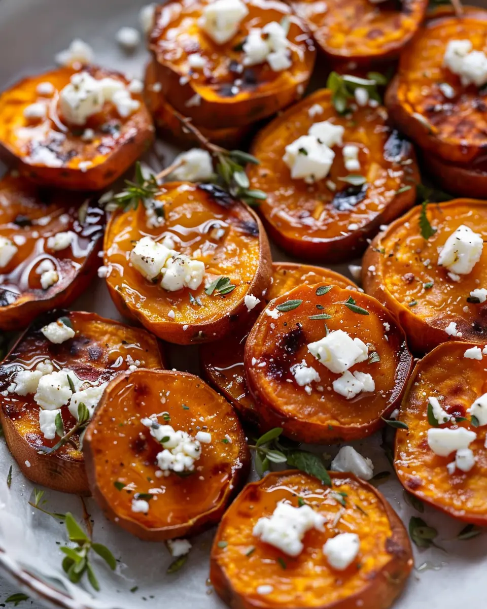 Honey Feta Sweet Potato Rounds: Easy Appetizer for Any Occasion