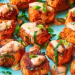 Crispy Salmon Bites with Sauce