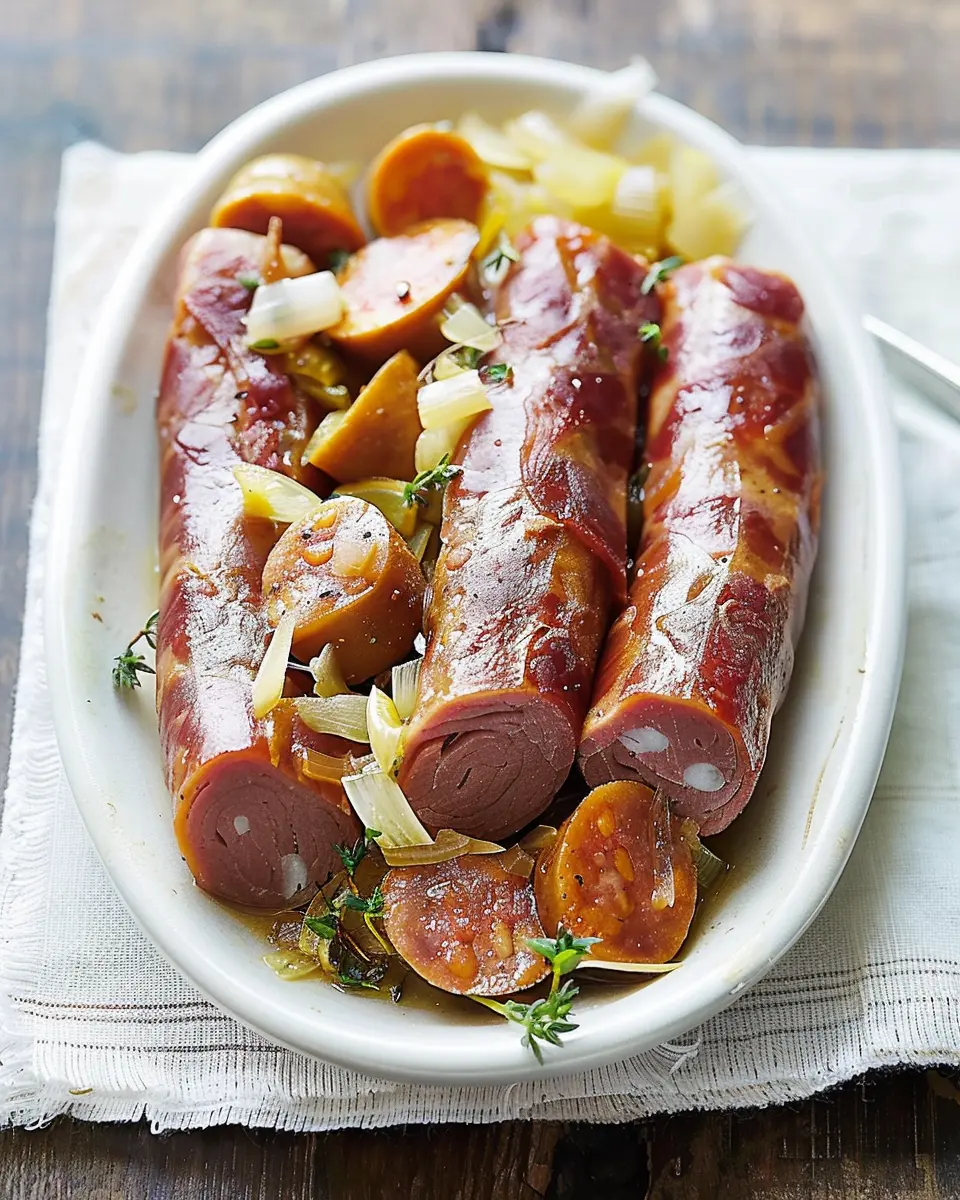 Chou braisé aux saucisses: A Delightfully Hearty Family Dish