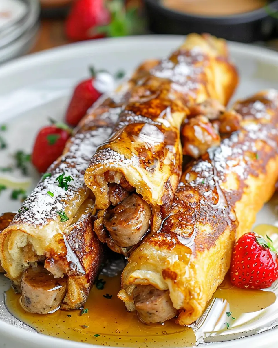 Sausage French Toast Roll-Ups Recipe: Easy Breakfast Delight