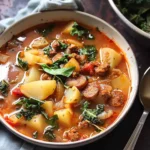 Smokey Sausage Potato & Kale Soup