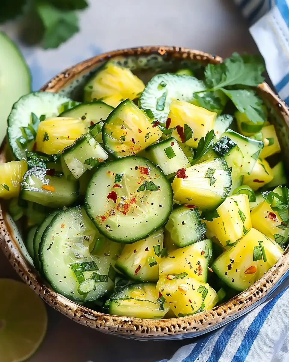 Pineapple Cucumber Salad: A Refreshing Twist for Summer Days