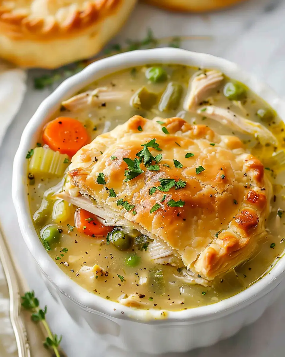 Chicken Pot Pie Soup: A Cozy and Easy Recipe with Turkey Bacon