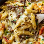 Philly Cheese Steak Pasta Recipe