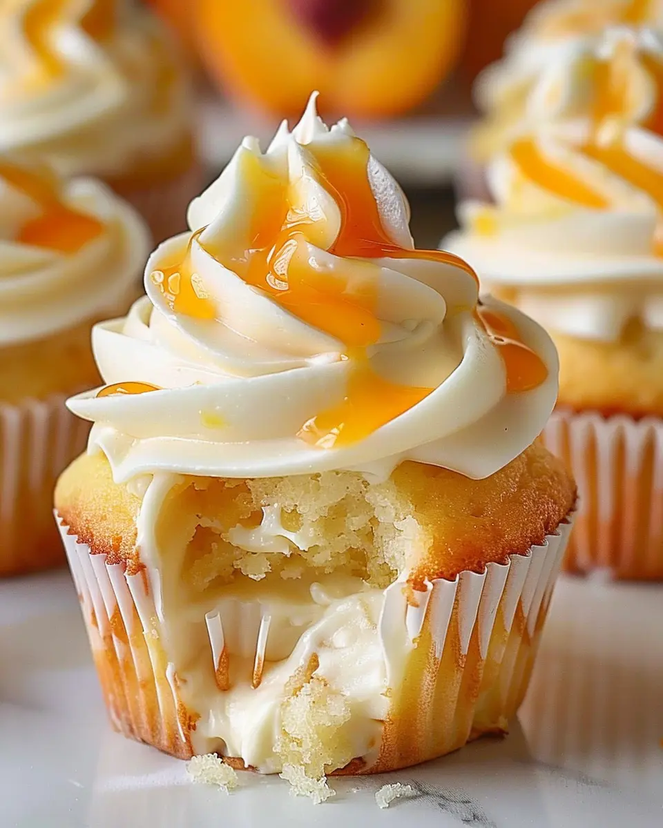 Honey Peach Cream Cheese Cupcakes Recipe: Indulge in Sweet Bliss