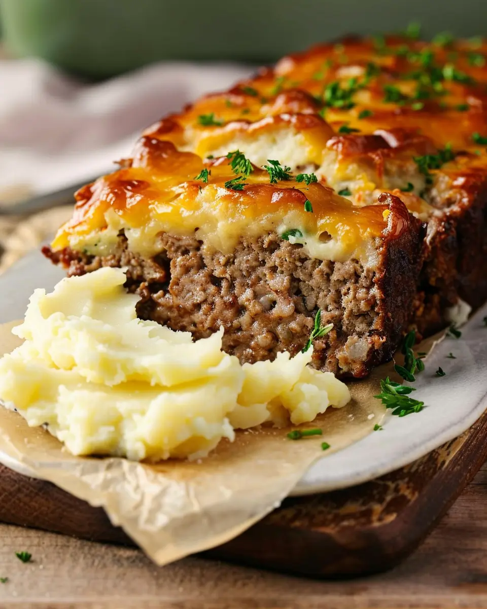 Meatloaf with Mashed Potatoes and Cheese: A Comforting Delight