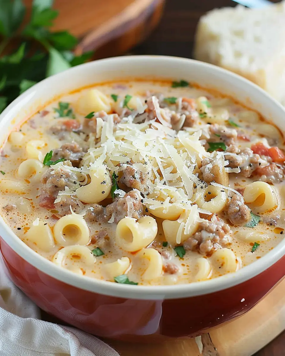 Creamy Parmesan Italian Sausage Ditalini Soup: Your New Comfort Classic