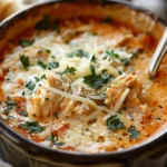 Crock Pot Creamy Chicken Parmesan Soup