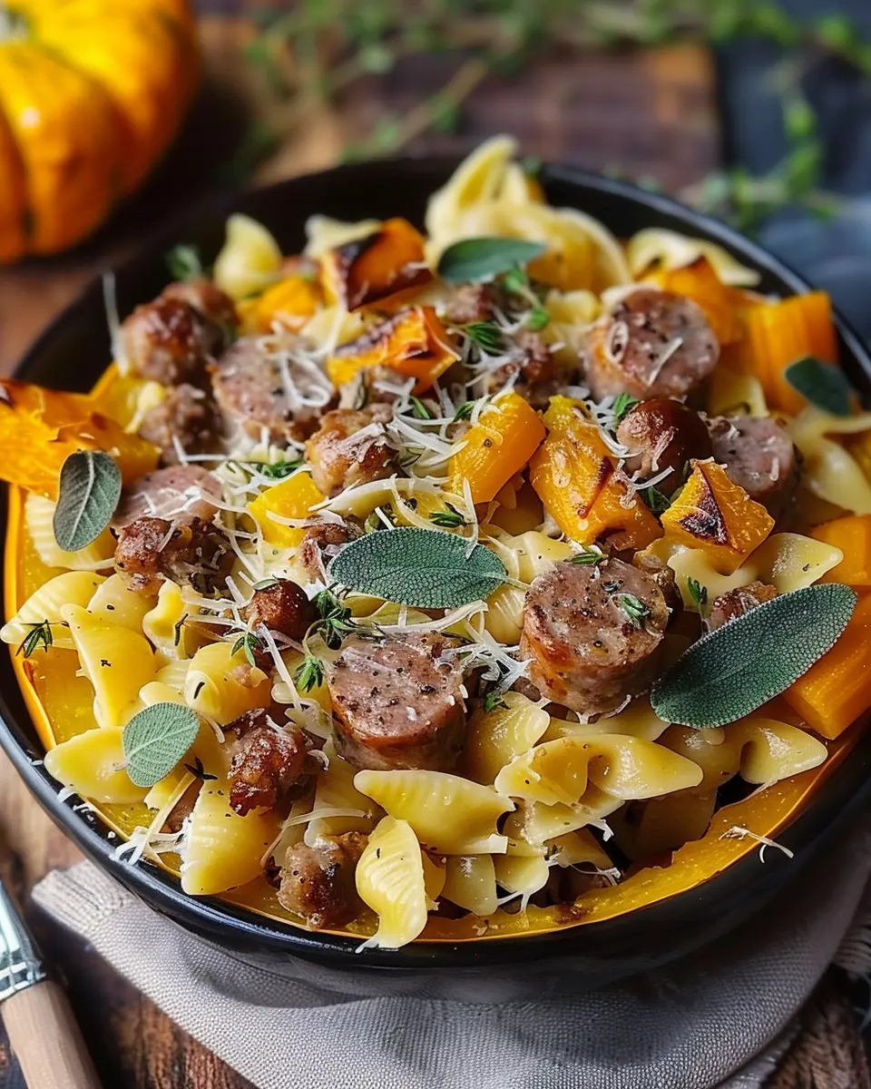 Delicious Autumn Sausage Pasta Squash: A Cozy Dinner Delight