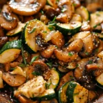Savory StirFried Zucchini and Mushrooms