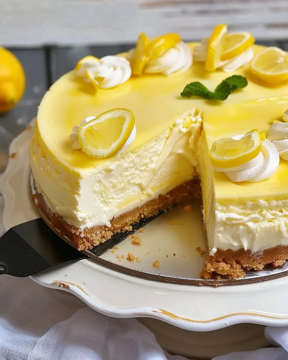Ultimate Creamy Lemon Cheesecake