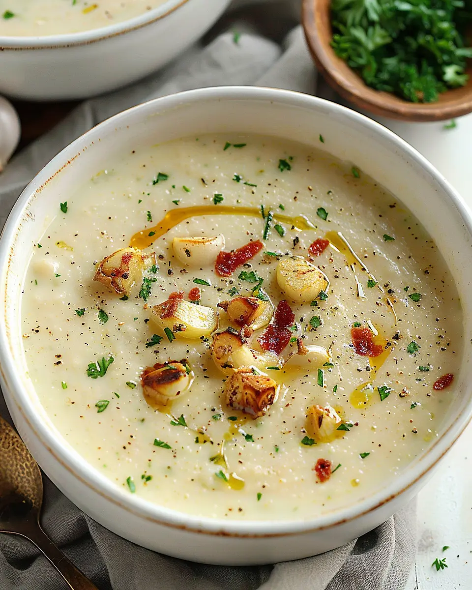Easy Roasted Garlic Soup: A Comforting Hug in a Bowl