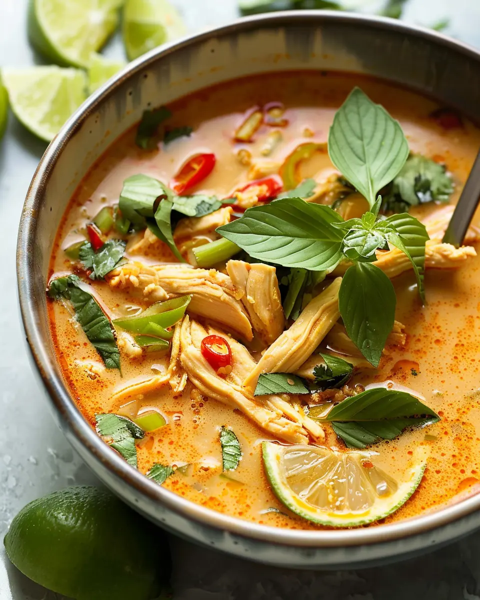 Easy Thai Chicken Curry Soup – A Cozy, Flavorful Delight at Home