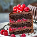 Elegant Chocolate and Raspberry Cake