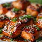 Mouthwatering Honey Garlic Salmon Bites