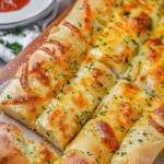Homemade Cheesy Garlic Breadsticks