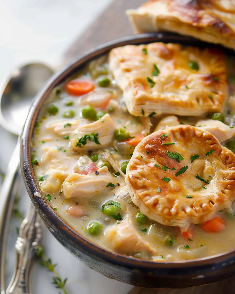 Chicken Pot Pie Soup: Easy Comfort Food with Turkey Bacon Twist