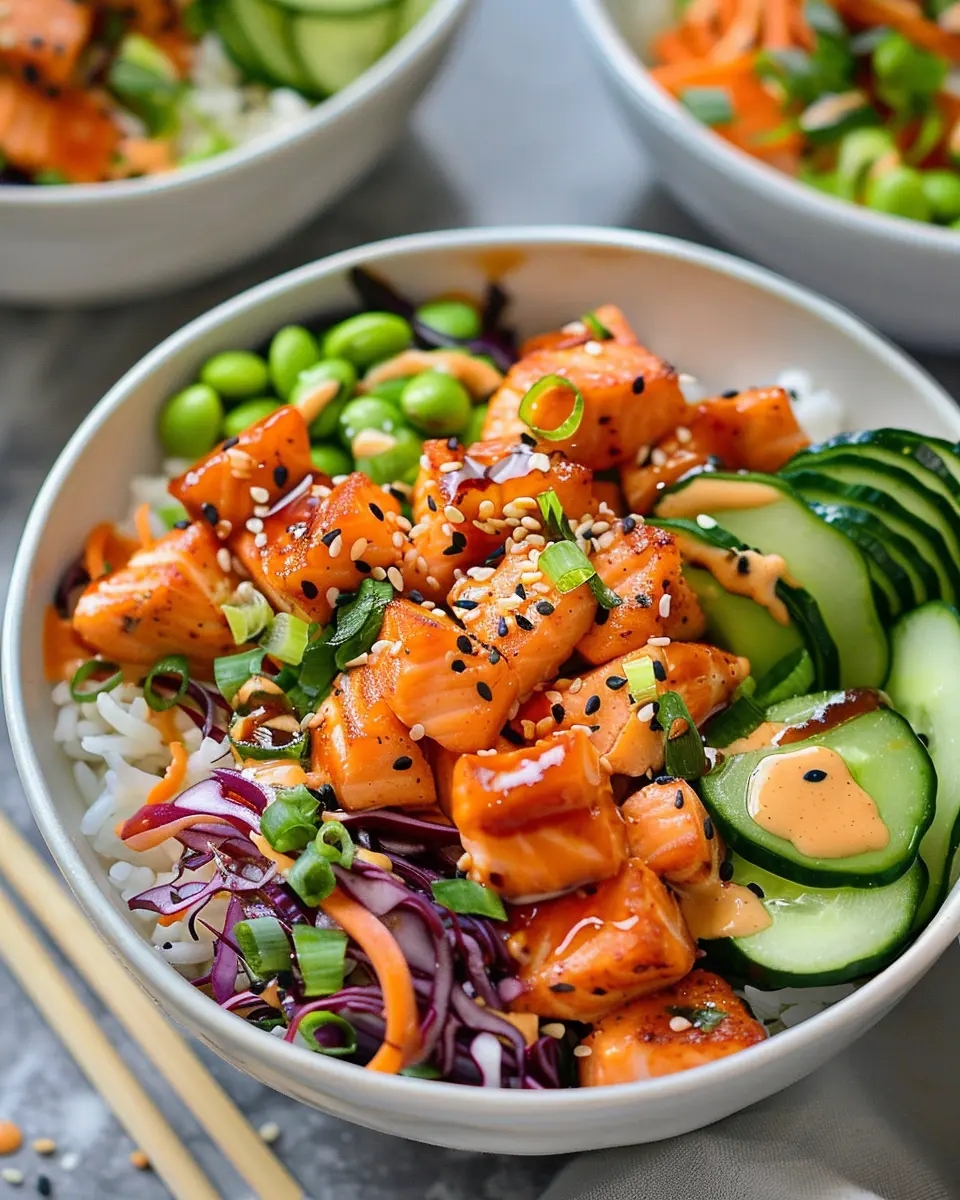 Bang Bang Salmon Bites Bowls: Easy and Flavorful Weeknight Delight