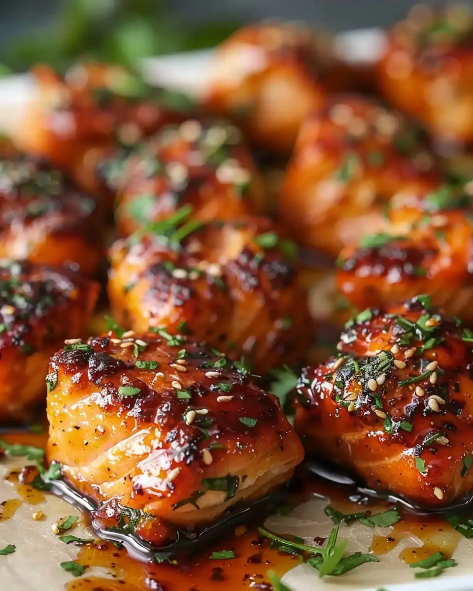 Mouthwatering Honey Garlic Salmon Bites: Easy and Healthy Delight