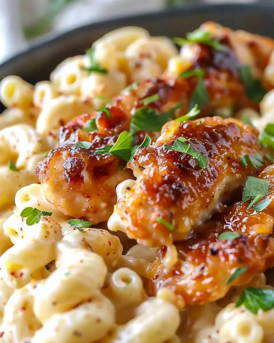 Honey Pepper Chicken Mac and Cheese: Indulgent Comfort Food Delight