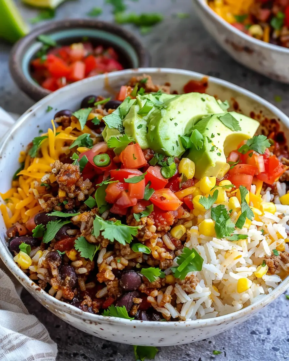 Easy Taco Rice Bowl: A Flavorful Twist with Turkey Bacon and Chicken Ham