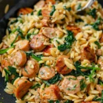 Creamy Chicken Sausage Orzo